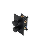 Mitigeur de robinet de douche thermostatique avec inverseur pour vanne de douche intégrée avec inverseur à 3 voies