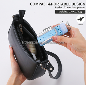 Dễ Thương <span class=keywords><strong>Mini</strong></span> Màu Xanh Hồng Trắng Đen USB Có Thể Sạc Lại Đọc Sách Ánh Sáng 3 Màu Sắc Ánh Sáng 5 Mức Độ Sáng LED Cuốn Sách Đèn Với Clip - Product Image 4