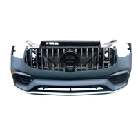 Bumper Plastik Depan/Belakang Berkualitas Tinggi Lengkap dengan Kit Radiator untuk Mercedes-Benz GLC/GLC63 253 AMG-Bolt-On Universal Fitment