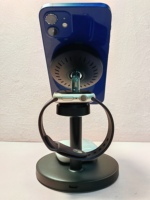 Support de charge magnétique pliable 3-en-1 15W avec PD Type-C pour téléphone portable, montre connectée et écouteurs
