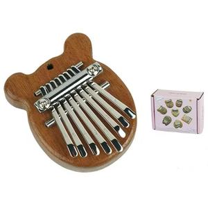 Mini Karimba a 8 Toni in Legno Massello, Strumento Portatile a Cinque Dita per Principianti, con Motivi Orso/<span class=keywords><strong>Totoro</strong></span>/Cuore/Goccia d'Acqua - Product Image 3