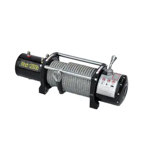 120v electric winch with wireless remote electric anchor winch for small boats 12v-6000lbs-electric-winch electric-winch-5-ton