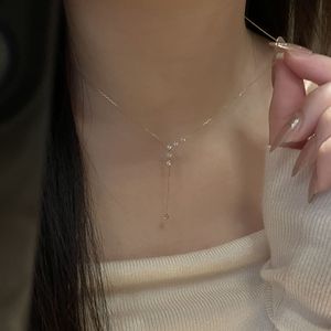 Collar de Perlas de Plata de Ley S925, Versátil y Elegante, Estilo Simple y Exclusivo, Perlas Naturales de Agua Dulce de Alta Gama - Product Image 2