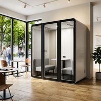 Nouvelle Vente Chaude 2025 – Cabine Acoustique de Bureau Professionnelle Modulaire avec Réduction de Bruit de 33 dB, Conforme ISO 23351 Classe A et Ignifuge ASTM-E84