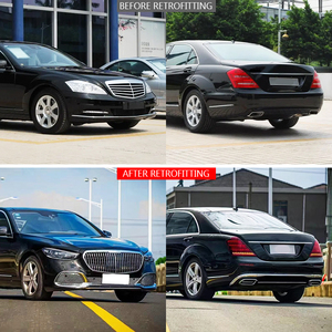 Modificación de coche W221 2008-2013, actualización a W223, parachoques delantero, capó, guardabarros, parachoques trasero, kit de carrocería para Benz - Product Image 2