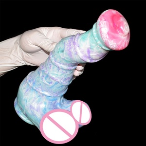 NNSX Long Horse Anal <b>Dildo</b> With Sucker Real Cock Head Large Colorful Animal Penis Big Butt Plugs Adult Sex Toys for Women - Product Image 4