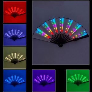 Ventilador de Mano LED Plegable de 8'' en Oferta, para Mujeres y Hombres, con Logotipo Personalizado, Accesorio para Fiestas de Halloween, Festivales y Eventos, Ventilador de Mano Personalizado - Product Image 4