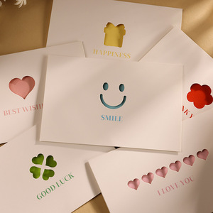 Carte de remerciement créative pour la Saint-Valentin, style européen, service après-vente, estampage à chaud, pour fleuriste simple - Product Image 3