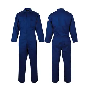 Macacão de trabalho de aramida para eletricista, roupa de trabalho personalizada, uniforme de trabalho de fábrica industrial de algodão para homens