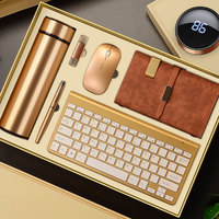 Coffret cadeau employé pour le bureau Coffret cadeau d'entreprise Costume d'homme d'affaires promotionnel de luxe Combo clavier Power Bag