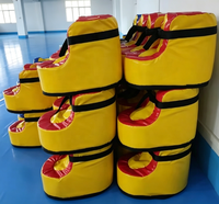 Chaussures de football géantes gonflables en mousse souple PVC pour enfants et adultes – Jeu sportif amusant de team building en plein air