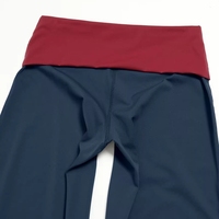 Vêtements de sport pour femmes, tenue de yoga, de gym et de fitness, haut à manches longues et pantalon de jogging à taille repliable et jambes larges, 2 pièces