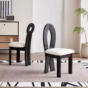 Silla de Comedor Clásica de Madera, Silla Tapizada Multicolor para Interiores de Hogar y Cafetería - Product Image 2