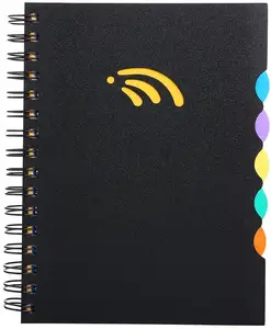 2021-2022 Hardcover Spirale Zeitschriften Planer Tagebuch Notebook Agenda Mit Teiler Tasche Druck
