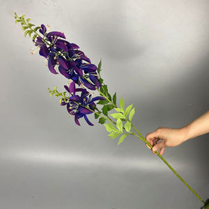 <span class=keywords><strong>Flores</strong></span> DE BODA artificiales moradas para decoración navideña para centro comercial, escaparates, guías de carretera, flor de Acción de Gracias - Product Image 6