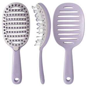 Cepillo de Pelo <span class=keywords><strong>Ingrid</strong></span> Factory Personalizado de Moda, Fácil de Limpiar, con Ventilación de ABS y Nylon, Impermeable, Masajeador de Cuero Cabelludo, Desenredante, con Cojín de TPR - Product Image 2