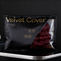 Sac d'emballage personnalisé en promotion pour paquets de cheveux pour femmes, sac long à fermeture éclair pour extensions capillaires, sac en plastique refermable pour perruques