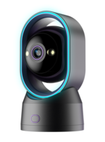Caméra de sécurité dôme panoramique/inclinaison pour surveillance bébé/animal domestique, audio bidirectionnel, vision nocturne, suivi de mouvement humain, détection de visage intégrée
