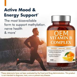 Vitahealthy OEM özel etiket Vitamin <span class=keywords><strong>B</strong></span> kompleks kapsül diyet takviyesi destek enerji ve bağışıklık <span class=keywords><strong>b</strong></span> kompleks vitamin tablet - Product Image 2