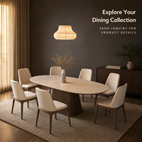 Ensemble table et chaises en pierre, style moderne minimaliste, pour petites salles à manger, style vintage, rectangulaire, en bois massif, chinois