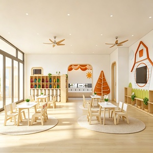Décoration personnalisée pour maternelle, bibliothèque en bois pour centre d'apprentissage et de lecture en classe, idéale pour la décoration de magasin. - Product Image 3