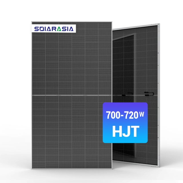 Best Quality Bifacial Solar Panel 700w 710W 720W Mono N Type Double Glass HJT Solar Panels for Home Use