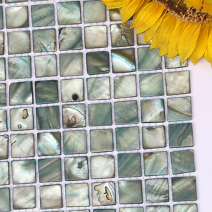 design-azulejos mosaico latón para baño y cocina mosaico metal con incrustaciones mármol blanco y mezcla verde antisalpicaduras - Product Image 3