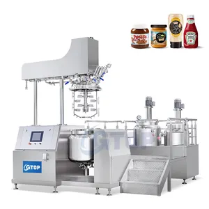 GTOP 50L 100L Stainless Steel Steam Heating Mixing Machine Vacuum High Shear Homogenizer Emulsifier For Making Liquid Detergent