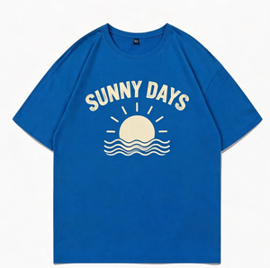 Vente en gros d'usine, t-shirts pour hommes en coton 100% surdimensionnés, col rond, étiquette et logo personnalisés, t-shirts à manches courtes - Product Image 6