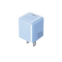 Cargador Rápido GaN Ecológico Ultrafino Tipo-C de 30W 20W con Enchufes Universales para EE. UU. y Japón, Multicolor Vibrante, Certificado FCC ETL Good-She