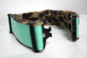 <span class=keywords><strong>Collar</strong></span> de perro Sherpa ajustable de lujo para mascotas, nailon resistente, liberación rápida, acolchado, características personalizadas, patrón sólido, estilo de felpa - Product Image 6