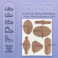 Patch transparent en silicone hydrocolloïde souple pour les ampoules au talon, idéal pour la prévention des blessures et le soin des pieds dans les chaussures à talons hauts
