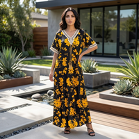 Nouvelle Collection – Abaya Vintage Noire en Polyester, Style Ample, Vente en Gros Usine, Robe Musulmane de Dubaï, Modeste, Longueur Cheville, Manches Longues, Arabie Saoudite