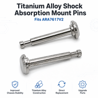 Pernos de montaje de absorción de impactos de aleación de titanio ARA713032 para piezas de coche RC ARA7617V2 1/7