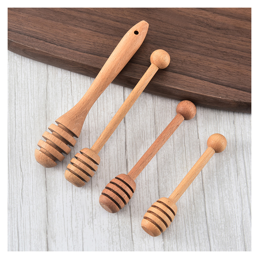 Домашний милый новый многоразмерный мини-палочка для меда и джема из березы
