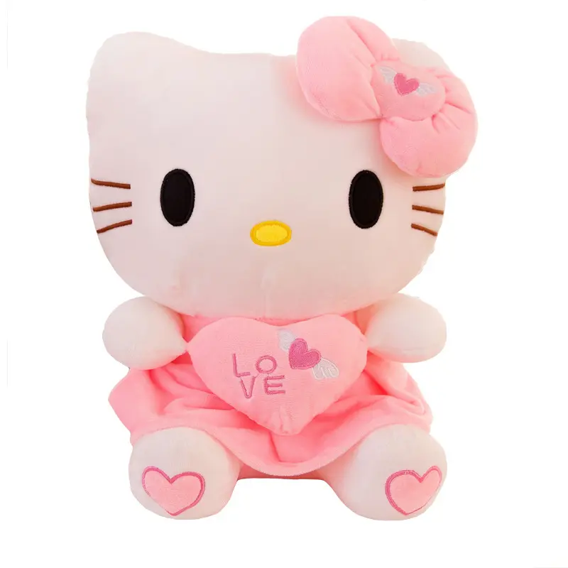 Wholesale stuffed & plush toy animal Kitty Dolls Cute Kitty Stuffed Toys Children And Girls Throw Pillows Fancy Birthday Gifts