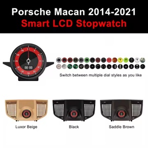 Navihua Car LCD <b>Digital</b> Display Stopwatch for Porsche Macan 2014-2021Center Electronic Meter <b>Clock</b> <b>Digital</b> Led Stopwatch - Product Image 2