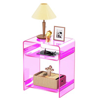 Tables en acrylique transparent personnalisées polyvalentes de haute qualité et coiffeuse en acrylique dessus de table en acrylique