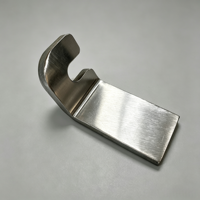 Support en U sur mesure en tôle, découpe laser, pliage, fabrication OEM, finition brossée, quincaillerie de montage en acier inoxydable