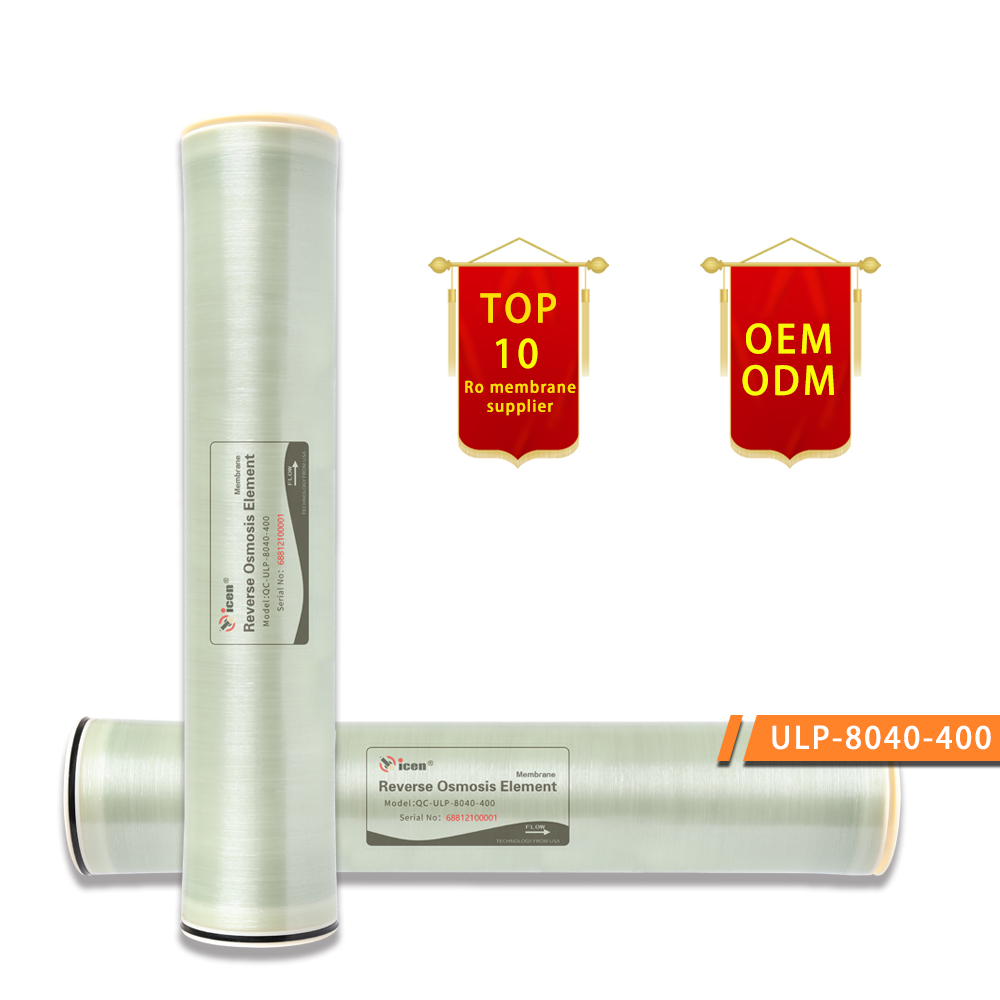 8040 торговый автомат для очищенной воды низкого давления 10500GPD мембраны обратного осмоса низкого давления