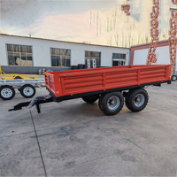 CJS remorque de camion à benne basculante agricole grande capacité tige hydraulique Transport agricole frein électrique haute productivité 1 an de garantie