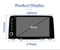 Autoradio Android 15 de 9 pouces pour Honda CRV (2017-2021) - GPS Android Auto Stéréo sans fil Écran tactile WiFi intégré Audio haute résolution