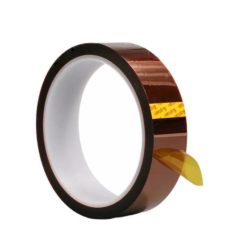 PI Heat Resistant Polyimide Self-Adhesive Tape Amber Film Silicone Glue Low Voltage Applications for Sublimation Heat Masking