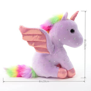 Jouets en peluche <span class=keywords><strong>licorne</strong></span> violette, cadeau mignon pour filles, anniversaire, jouets en peluche doux, jouets en peluche pour bébés, tout-petits, filles, enfants, décoration, figurines en peluche <span class=keywords><strong>licorne</strong></span> - Product Image 2