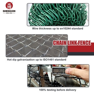 Panneaux de clôture grillagée en losanges anti-rouille en fil galvanisé tissé de 8 pieds, 6 pieds, 10 pieds, rouleau de clôture grillagée - Product Image 2