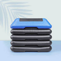 Plataforma de Step Aeróbico SMARTFIT de 5 Niveles, Antideslizante, Funcional, para Gimnasio