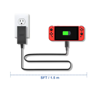 Adaptateur d'alimentation de haute qualité pour manette de jeu, chargeur pour console de jeu Nintendo Switch