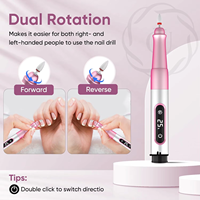 Machine à ongles portable Vantrend Beauty, haute vitesse, sans fil, rechargeable, moteur à balais, forme stylo en aluminium, pour salon et usage domestique
