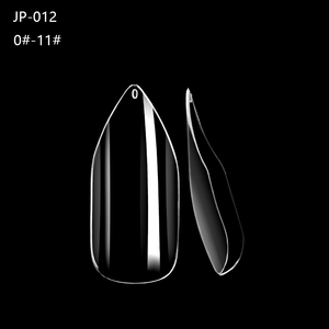 ปลายเล็บเจลแบบเต็มแผ่น 12 ขนาด รูปทรงโค้งธรรมชาติ สำหรับฝึกทำเล็บ - Product Image 1