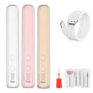 Lime à ongles électrique 45000 tr/min en acier inoxydable, rechargeable par USB, portable, pour soins des cuticules, kit d'outils de manucure et pédicure - Product Image 4